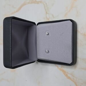 14k White Gold Natural Diamond Stud Earrings 1/10 ctw New In Box